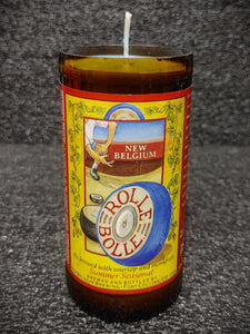 New Belgium Rolle Bolle Ale Beer Bottle Scented Soy Candle