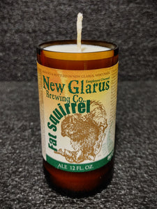 New Glarus Fat Squirrel Beer Bottle Scented Soy Candle